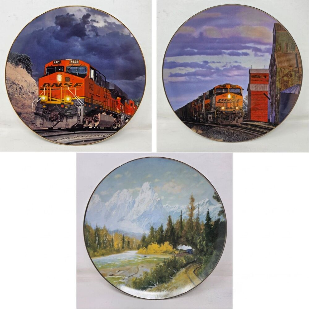 BNSF 10" Plate Lot Stormy Skies Rural Skyscrapers Mount Index Of The Cascades